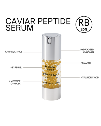 Real Beauty London - Caviar Gold Peptide Face Serum