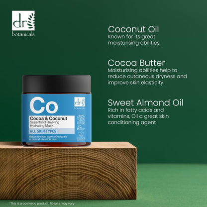 Dr Botanicals - Cocoa & Coconut Superfood Reviving Hydrating Mask 60ml