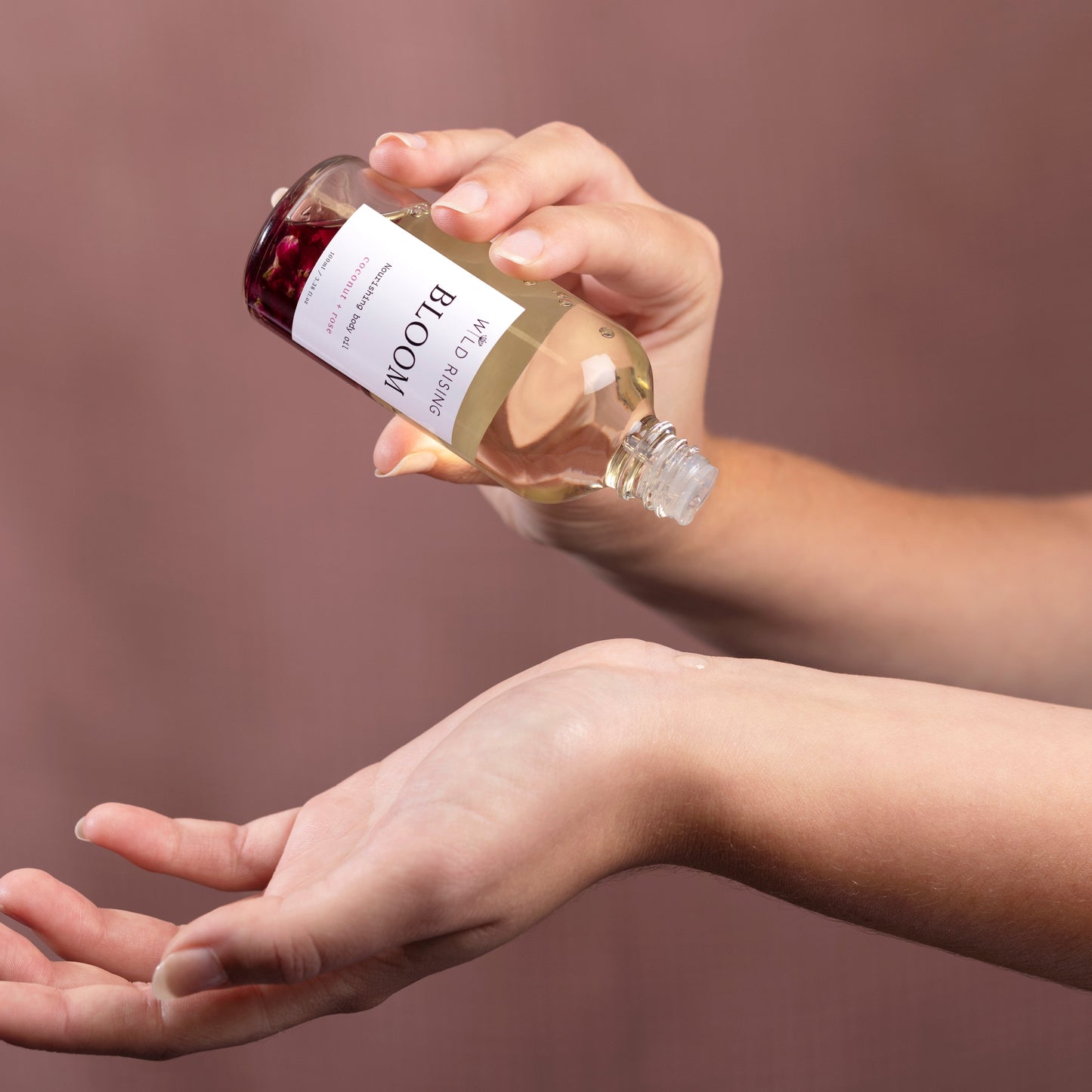 Wild Rising Skincare - Bloom - Coconut and Rose Body Oil