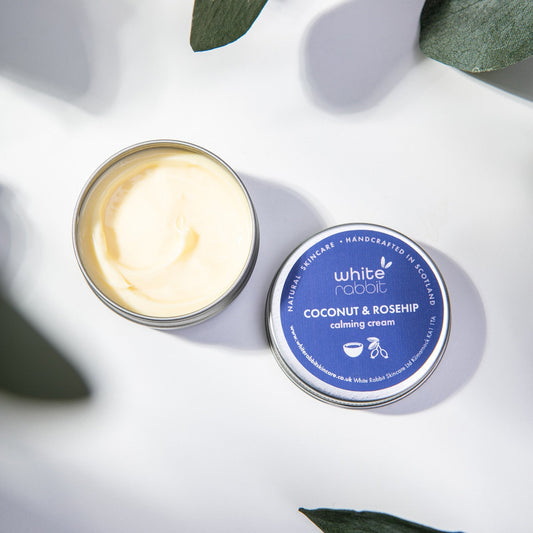 White Rabbit Skincare - Coconut & Rosehip Calming Moisturiser - 30ml travel/trial size