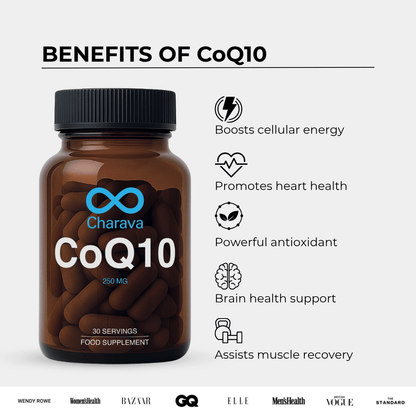 Charava UK - CoQ10 - Ubiquinone Coenzyme Q10 250mg