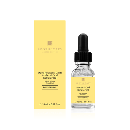Dr Botanicals - Deep Relax & Calm Amber & Oud Diffuser Oil 15ml Twin Value Savings Pack