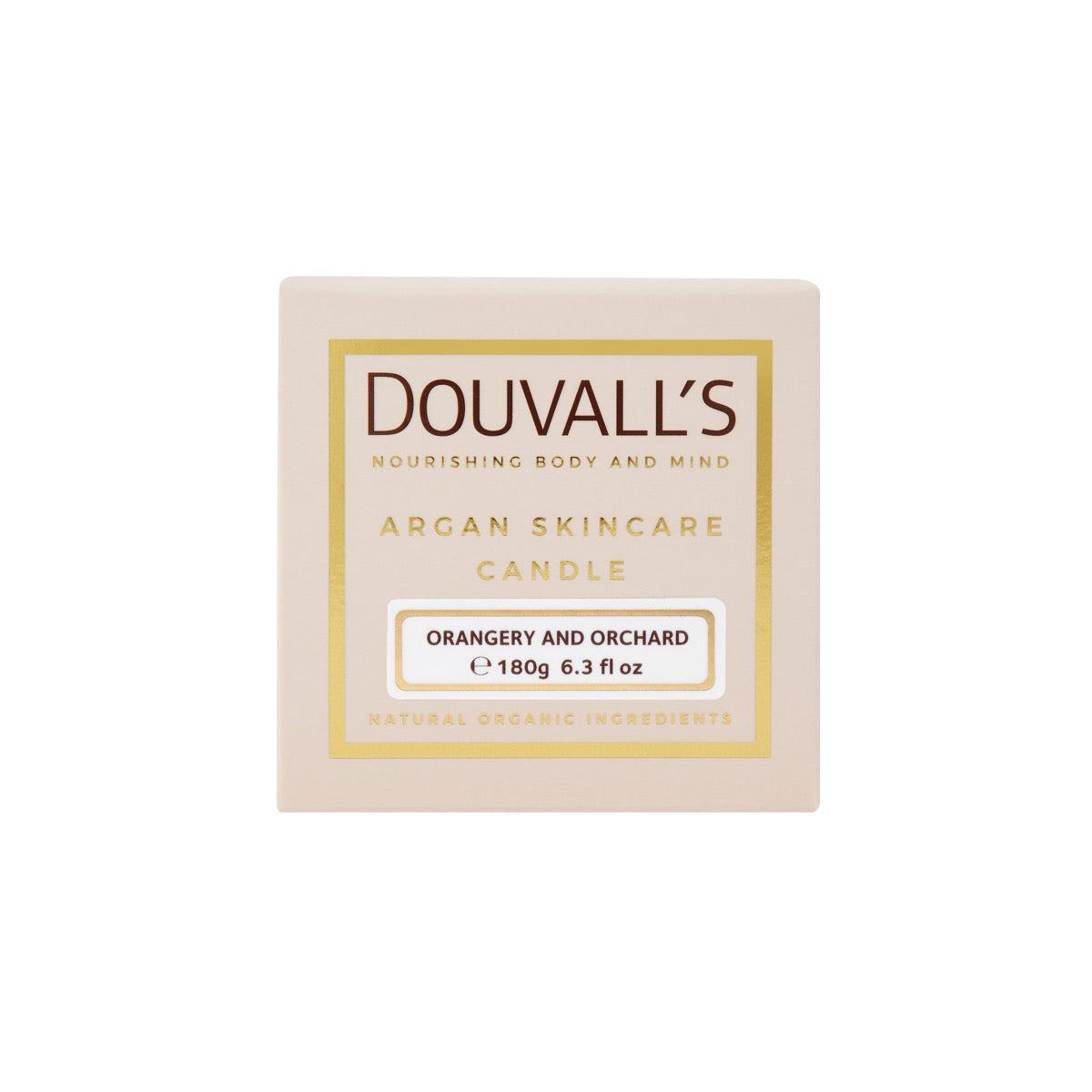 Douvall's Beauty -  Argan Massage Candle - Orangery Orchard 180g