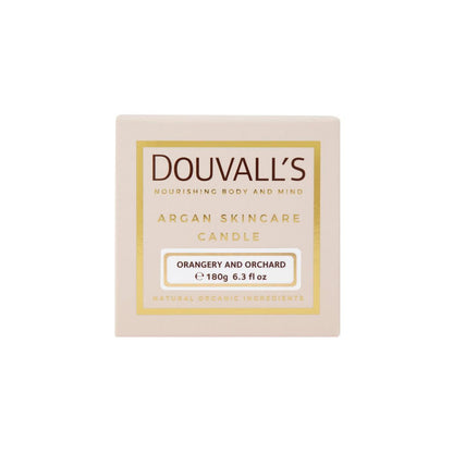 Douvall's Beauty -  Argan Massage Candle - Orangery Orchard 180g