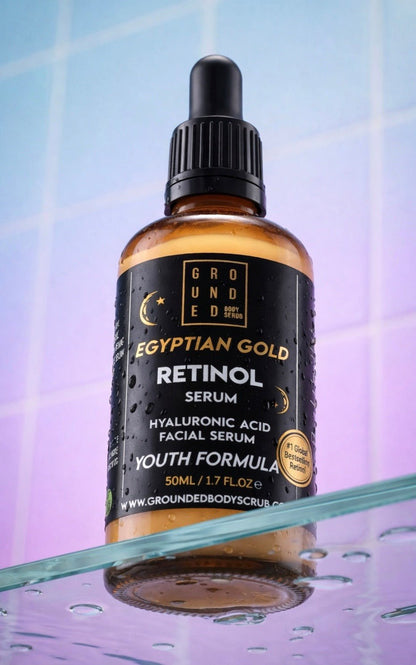 Grounded Egyptian Gold Retinol Face Serum - Anti ageing skincare