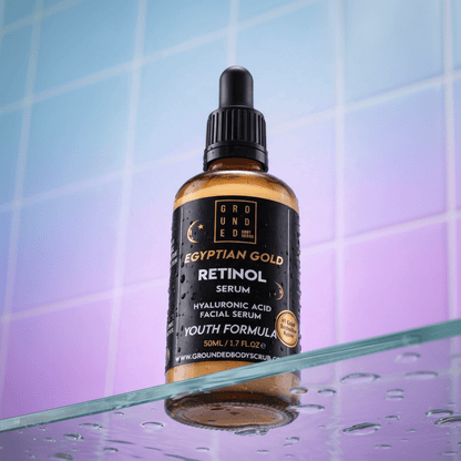 Grounded Egyptian Gold Retinol Face Serum - Anti ageing skincare