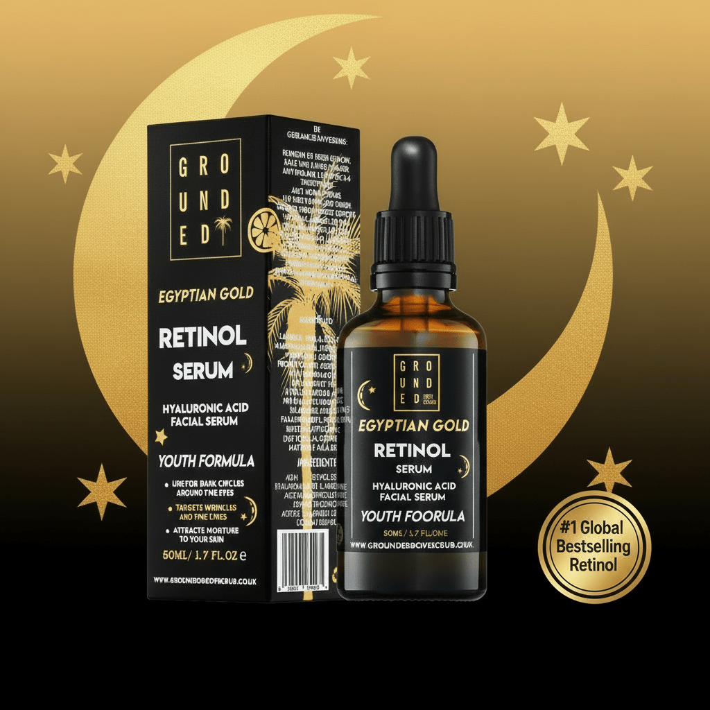 Grounded Egyptian Gold Retinol Face Serum - Anti ageing skincare