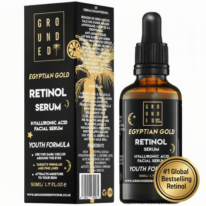 Grounded Egyptian Gold Retinol Face Serum - Anti ageing skincare