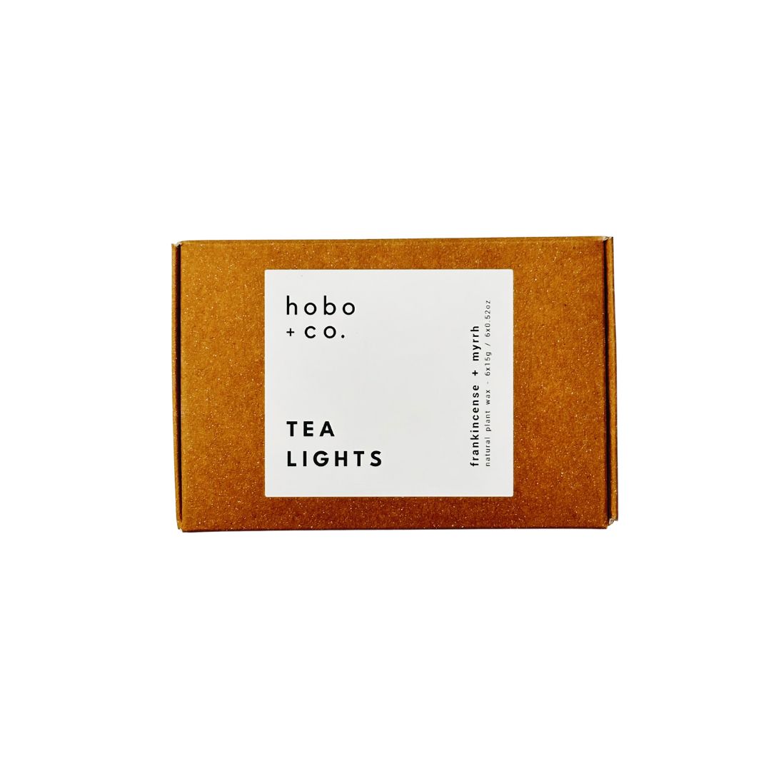 Hobo+Co - Christmas Frankincense + Myrrh Tealights x6 Gift Box