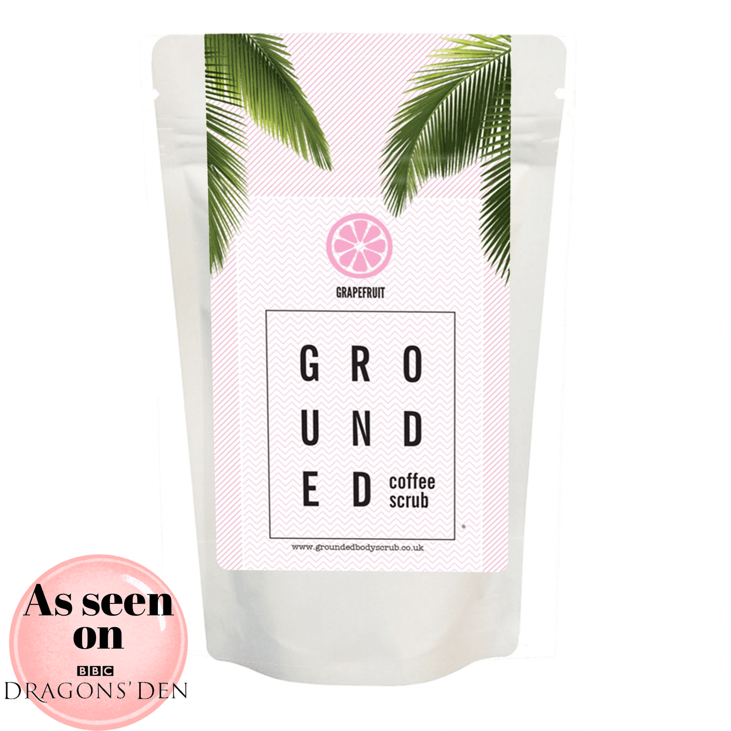 Grounded Body - Grapefruit Coffee Full Body Scrub - For Dry Skin