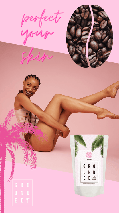 Grounded Body - Grapefruit Coffee Full Body Scrub - For Dry Skin