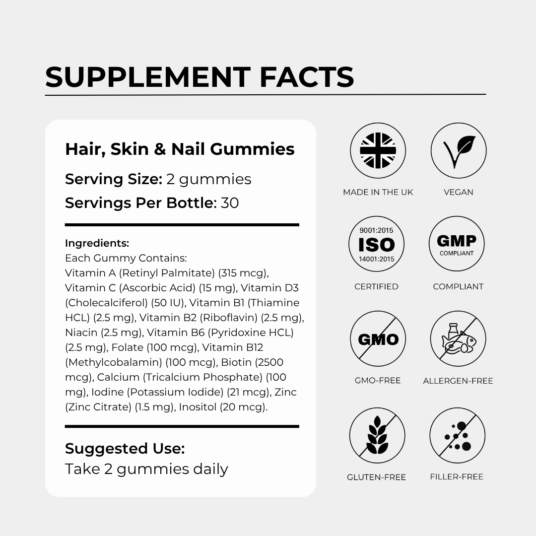 Charava UK - Hair, Skin & Nails Gummies
