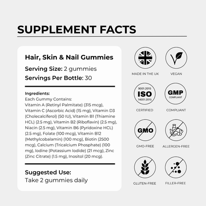 Charava UK - Hair, Skin & Nails Gummies