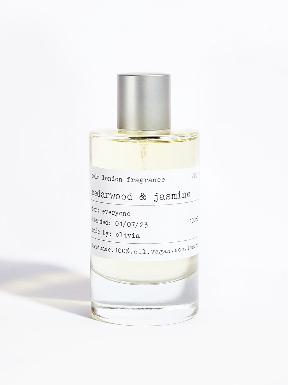 Helm London Cedarwood & Jasmine Fragrance - 100ml