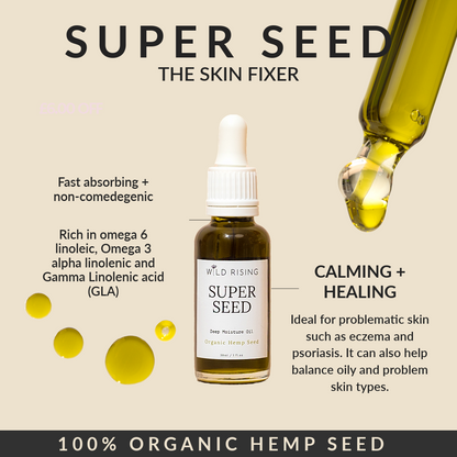 Wild Rising Skincare - Super Seed - Hemp Seed Face Oil
