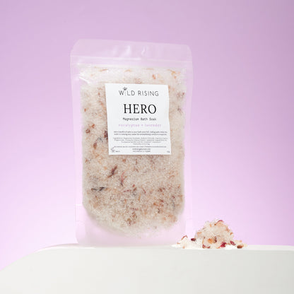 Wild Rising Skincare - Hero - Eucalyptus Muscle Soak Bath Salts 125g