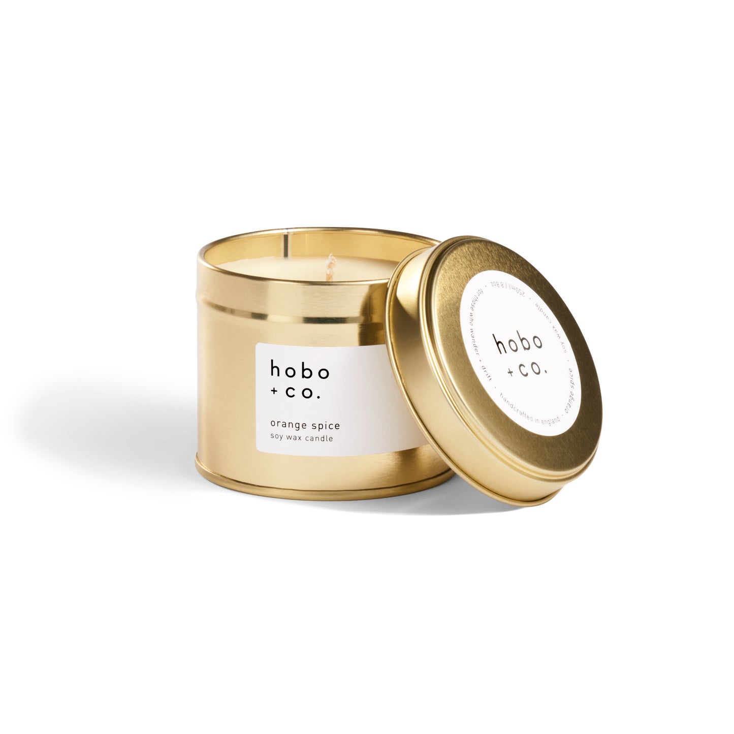 Hobo+Co - Large Gold Tin Orange Spice Candle