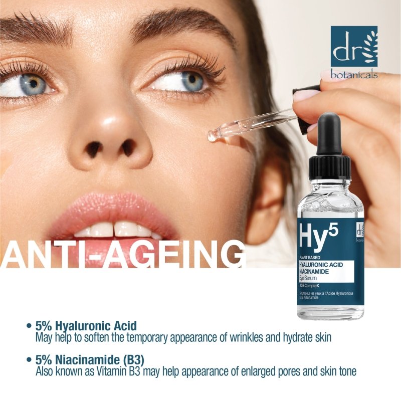 Dr Botanicals - Hyaluronic Acid 5% & Niacinamide 5% Eye Serum 15ml