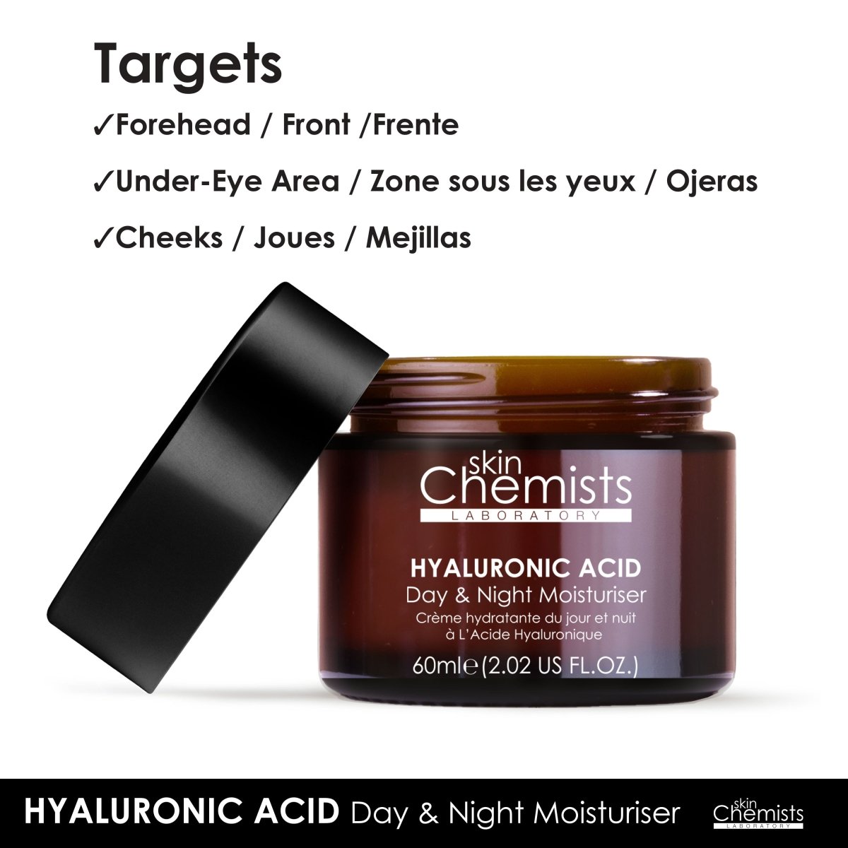 skinChemists Hyaluronic Acid Day Moisturiser 60ml
