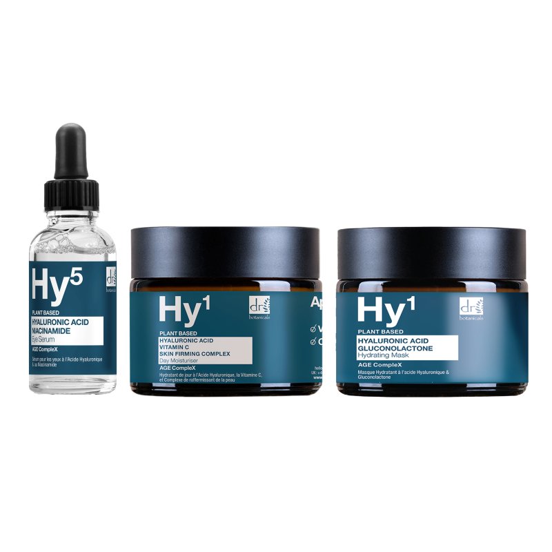 Dr Botanicals - Hyaluronic Acid Day Moisturiser + Eye Serum+ Mask