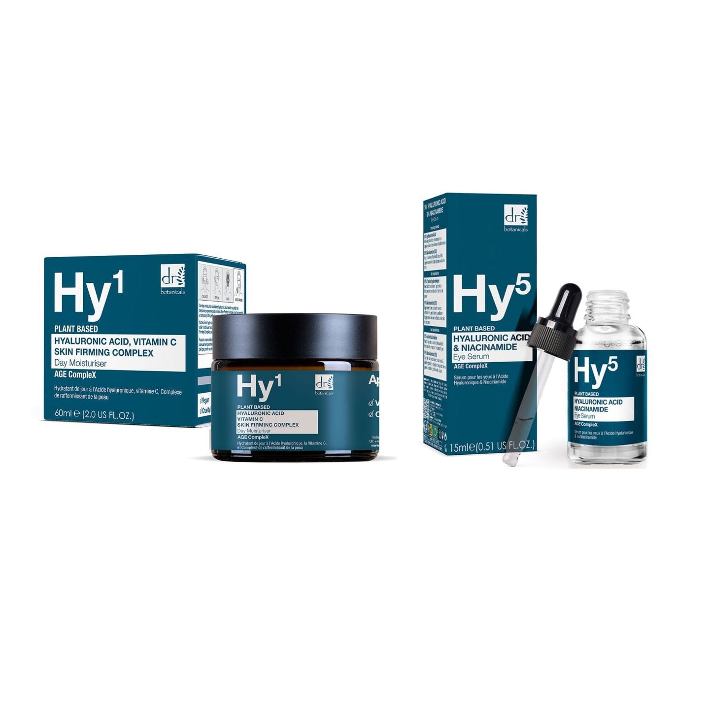 Dr Botanicals - Hyaluronic Acid Day Moisturiser & Eye Serum Kit