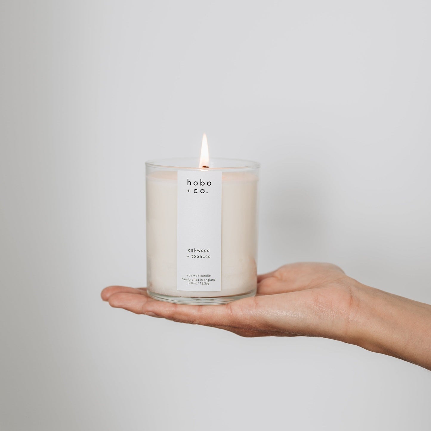 Hobo+Co - Large Oakwood and Tobacco Candle