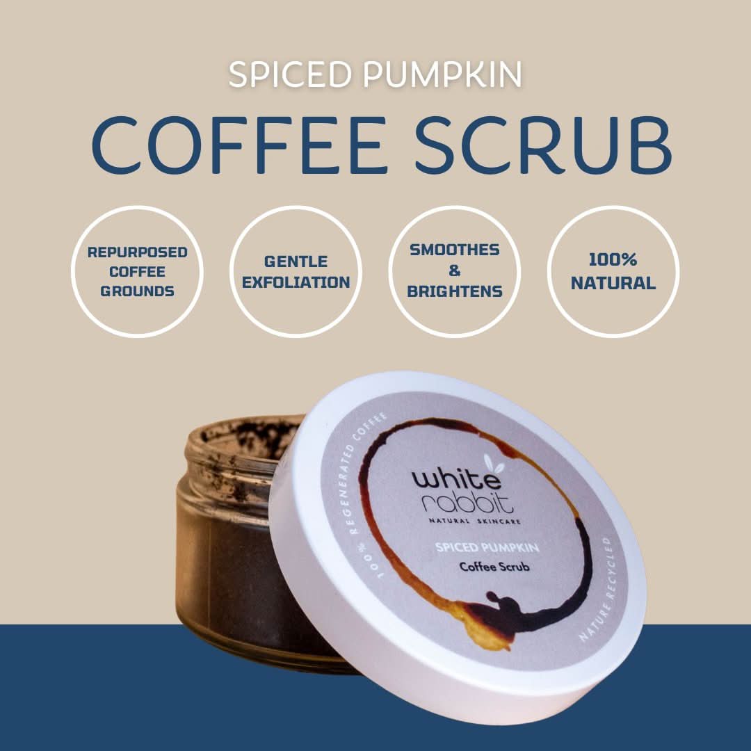 White Rabbit Skincare - Spiced Pumpkin Face & Body Coffee Scrub