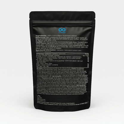 Charava UK - Lion's Mane Powder - 60 Grams - 30 Servings