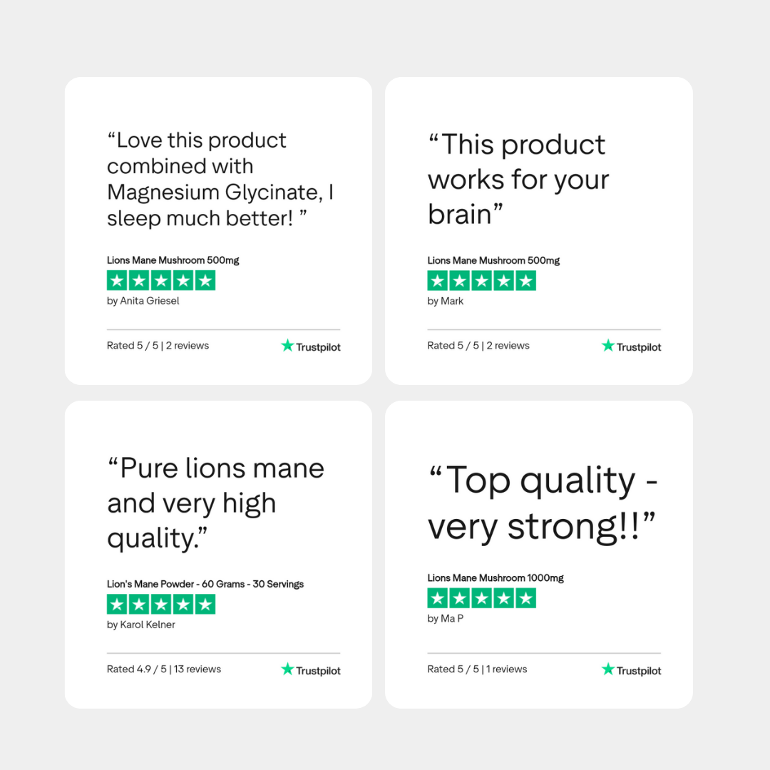 Charava UK - Lion's Mane Powder - 60 Grams - 30 Servings