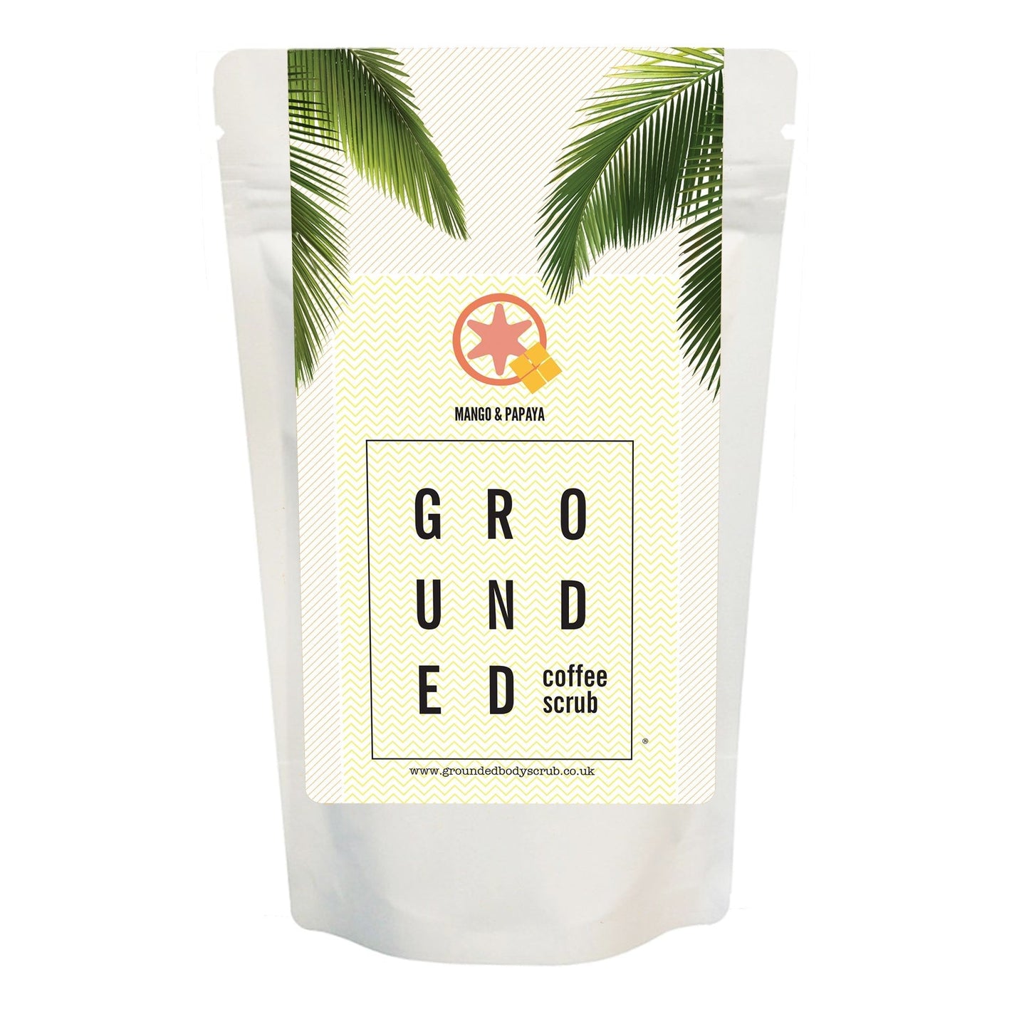 Grounded Body - Mango and Papaya Coffee Scrub (200g) - For Dry Skin
