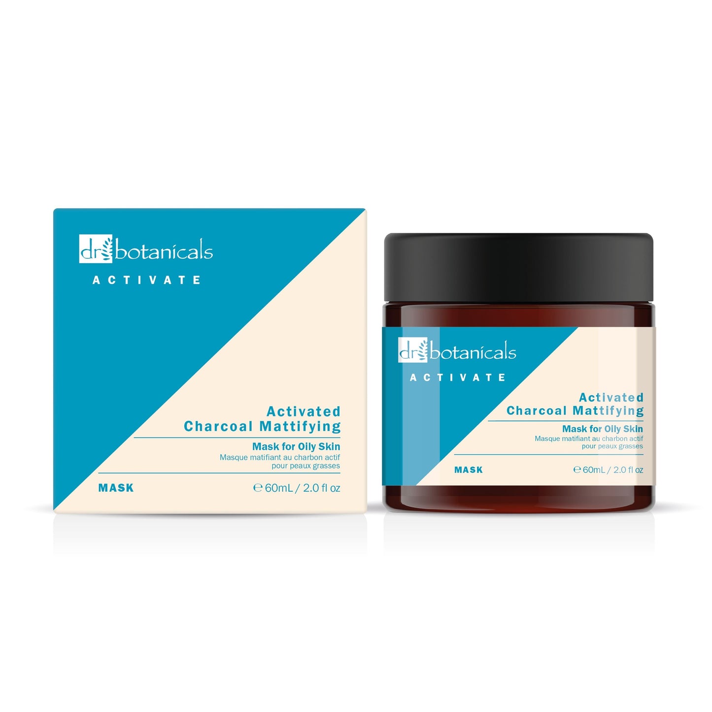 Dr Botanicals - Activate Charcoal Mattifying Mask for Oily Skin 60ml Twin Value Pack
