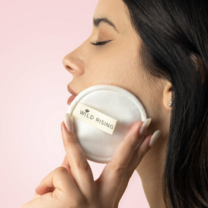 Wild Rising Skincare - 10 Organic Cotton Reusable Makeup Pads
