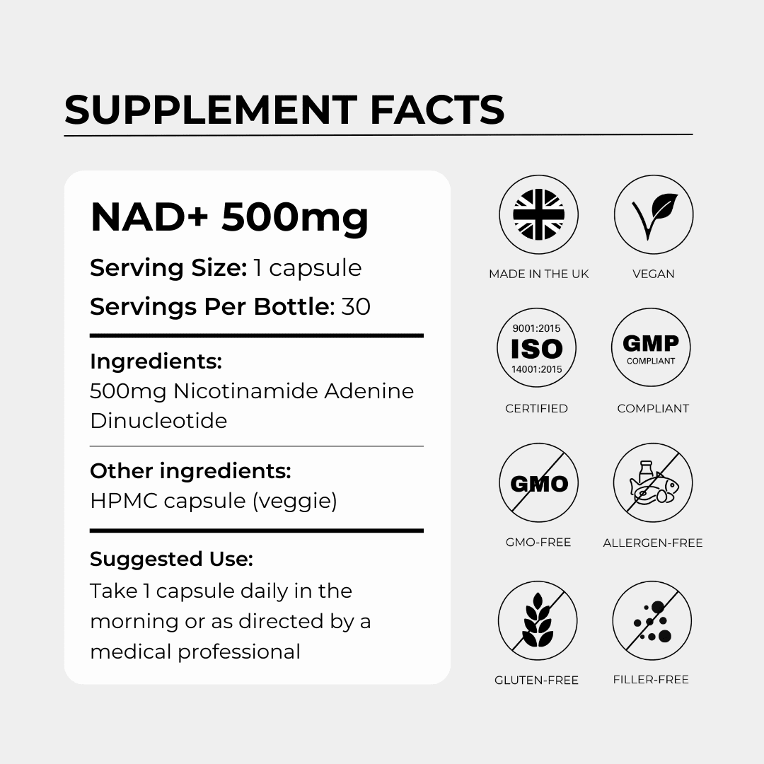 Charava UK - NAD+ 500mg