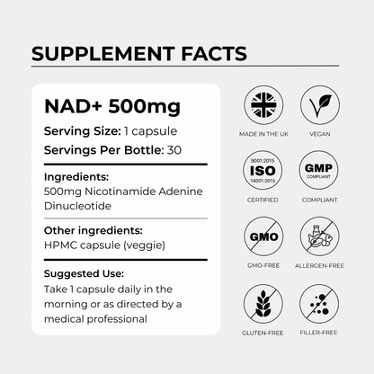 Charava UK - NAD+ 500mg