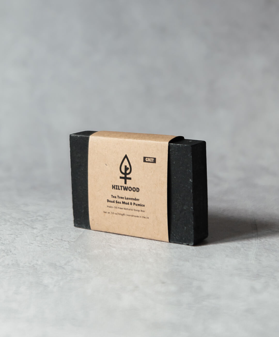 Hiltwood Tea Tree Lavender Dead Sea Mud & Pumice Natural Soap Bar (With Grit)