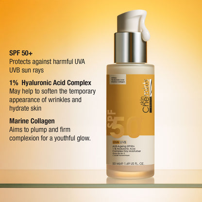 skinChemists Anti-Ageing SPF50+ 1 % Hyaluronic Acid Complex Day Moisturiser