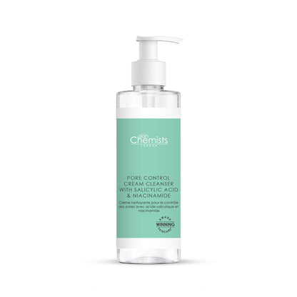 skinChemists Pore Control Cream Cleanser with Salicylic Acid & Niacinamide 200ml