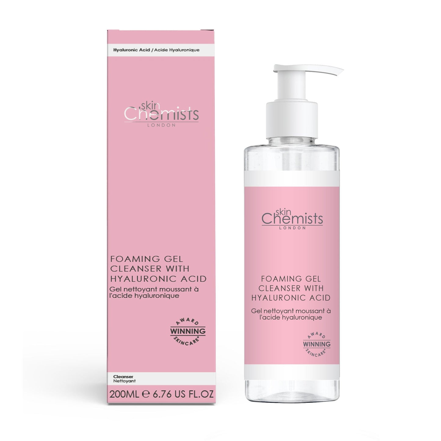 skinChemists Foaming Gel Cleanser with Hyaluronic Acid 200ml