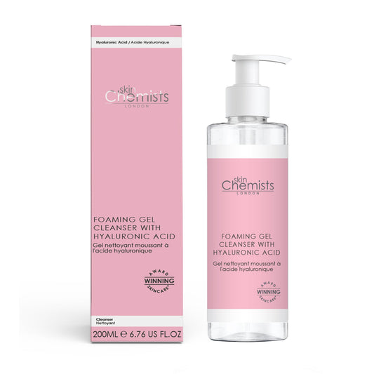 skinChemists Foaming Gel Cleanser with Hyaluronic Acid 200ml