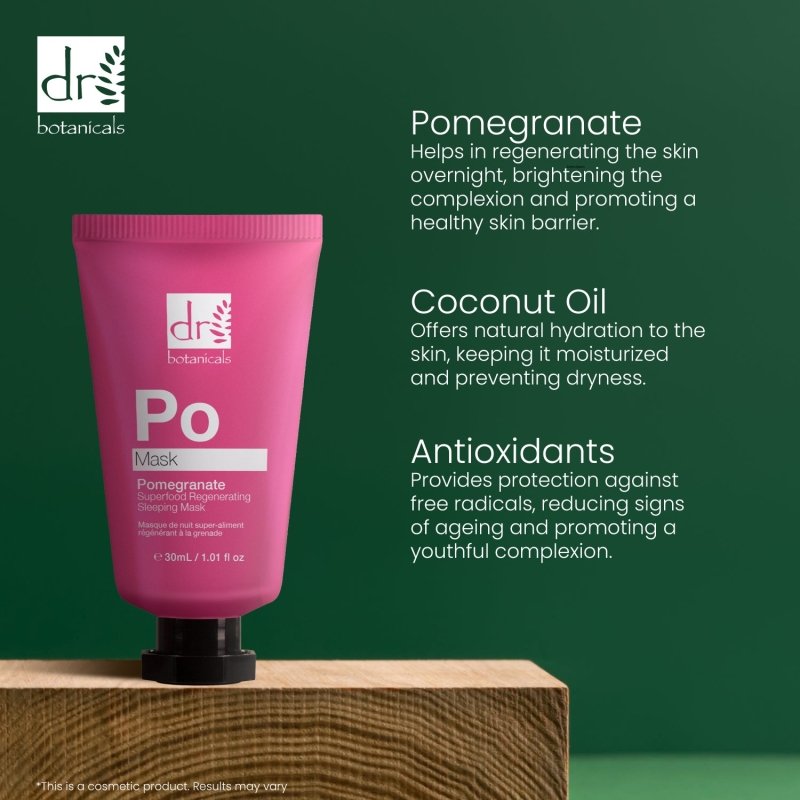Dr Botanicals - Pomegranate Superfood Regenerating Sleeping Mask 30ml