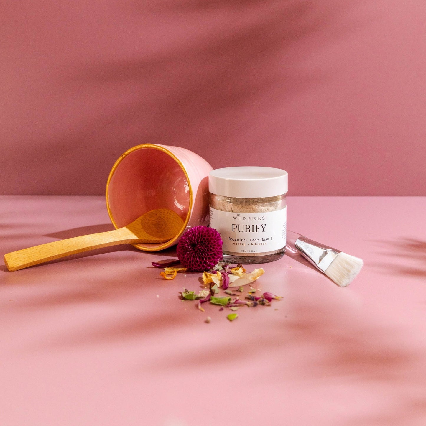 Wild Rising Skincare - Purify - Botanical Pink Clay Face Mask