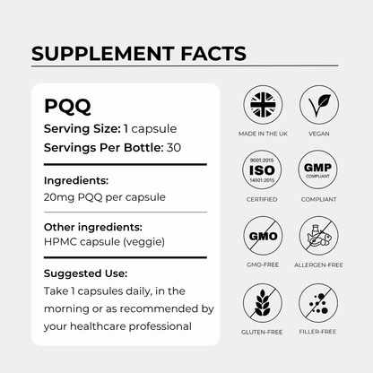 Charava UK - PQQ 20mg
