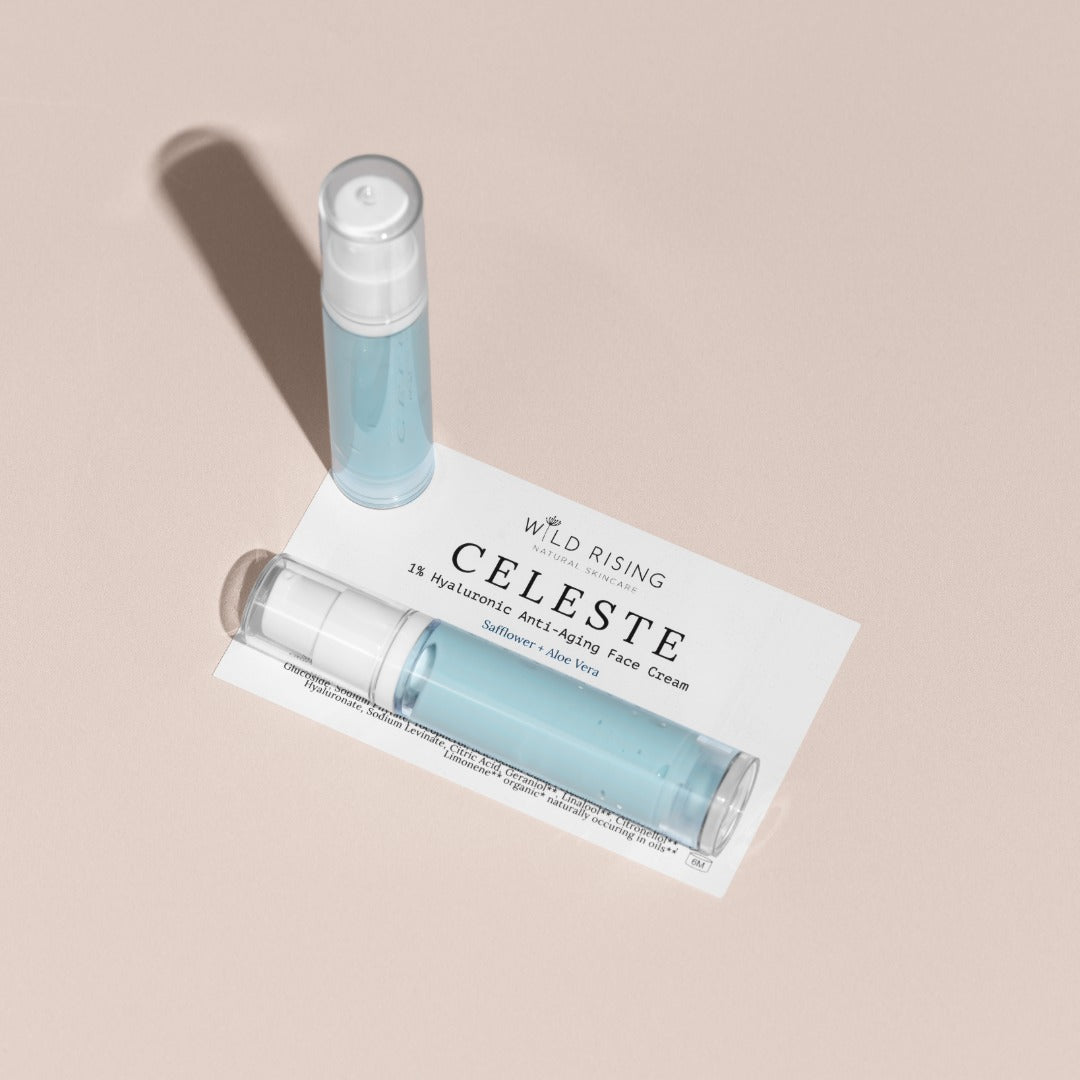 Wild Rising Skincare. - Celeste 1% Hyaluronic Face Cream Mini 10ml