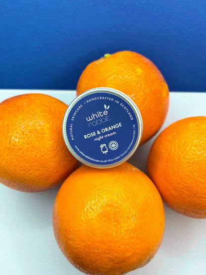 White Rabbit Skincare - Rose & Orange Rejuvenating Night Cream Moisturiser - 30ml