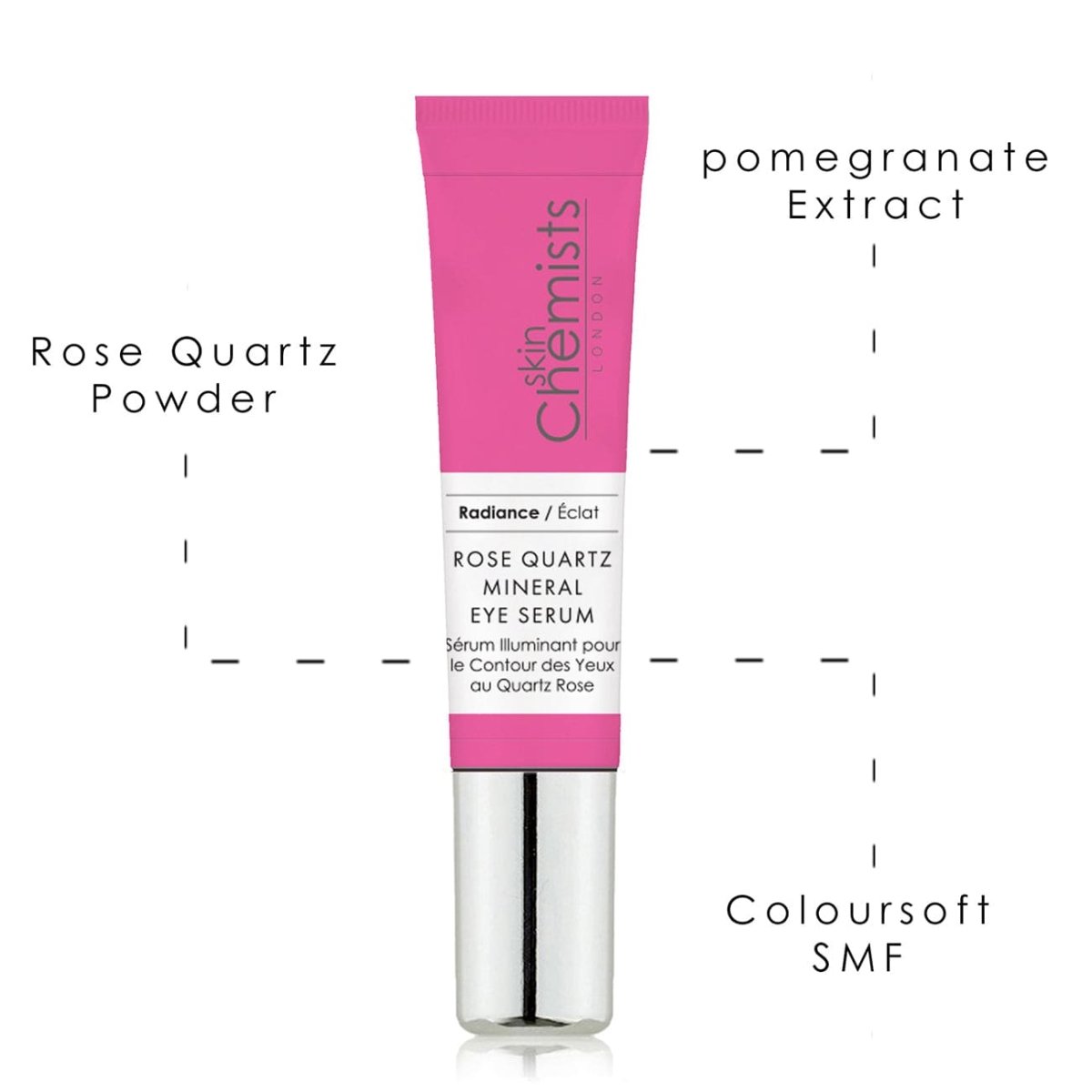skinChemists Rose Quartz Mineral Eye Serum 15ml