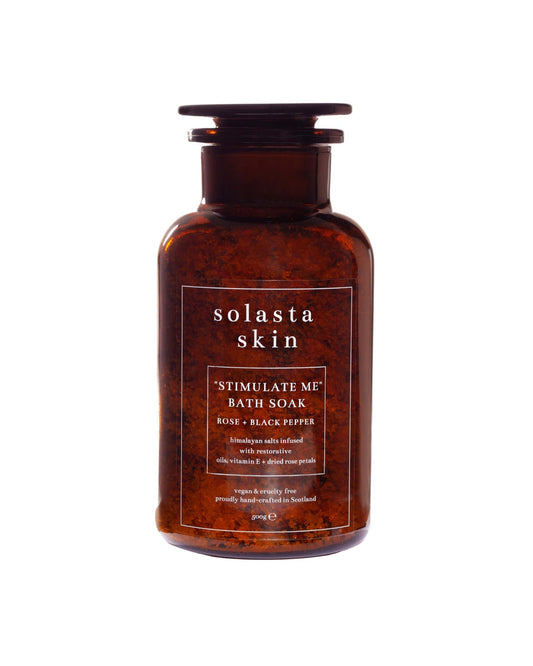 Solasta Skin Rose + Black Pepper Himalayan Bath Salt 750g