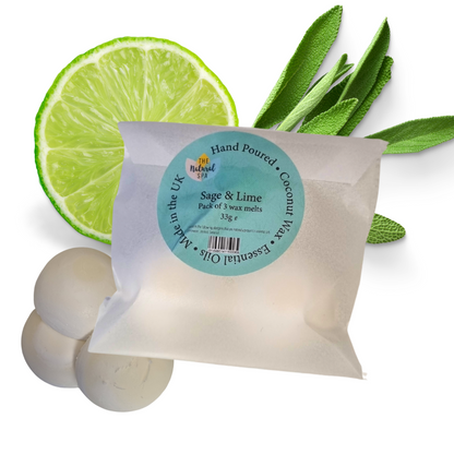 The Natural Spa - Sage & Lime Coconut Wax melts - Pack of 3