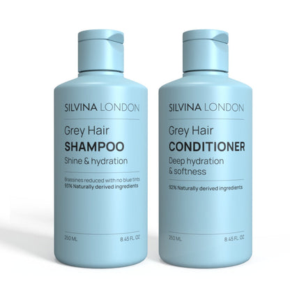 Silvina London The GREY HAIR GLOW DUO – Shampoo + Conditioner