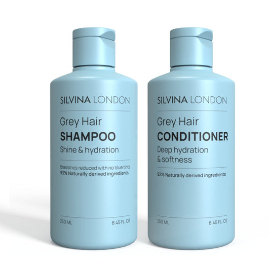 Silvina London The GREY HAIR GLOW DUO – Shampoo + Conditioner