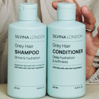 Silvina London The GREY HAIR GLOW DUO – Shampoo + Conditioner